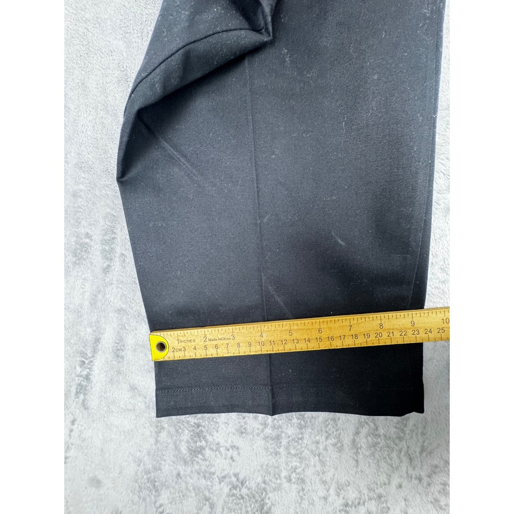 New Dockers Mens 42x30 Signature Khaki Pants Black Pleated Lux Stretch Classic - Picture 6 of 9